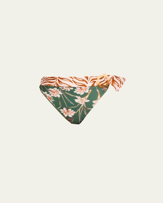 Botanic Retro High-Waist Bikini Bottoms
